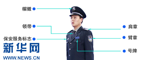 全国保安将换着2011式保安员服装(组图)